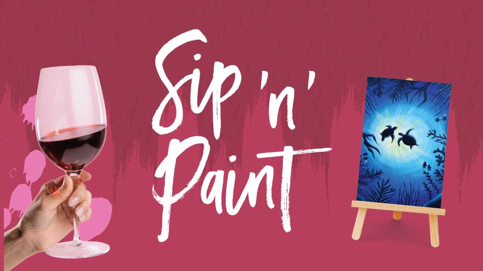 Sip n Paint at Dolphins