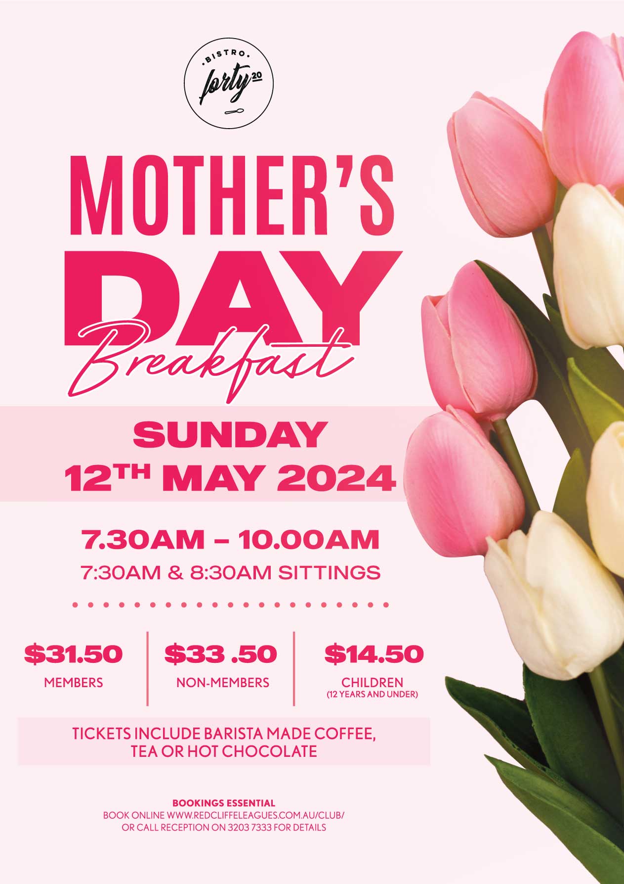 Mothers Day Breakfast 2024 at Dolphins Redcliffe Leagues Club