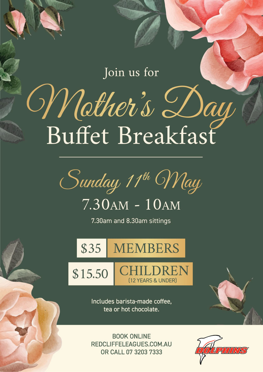Mothers Day Breakfast Buffet at Redcliffe Leagues Club