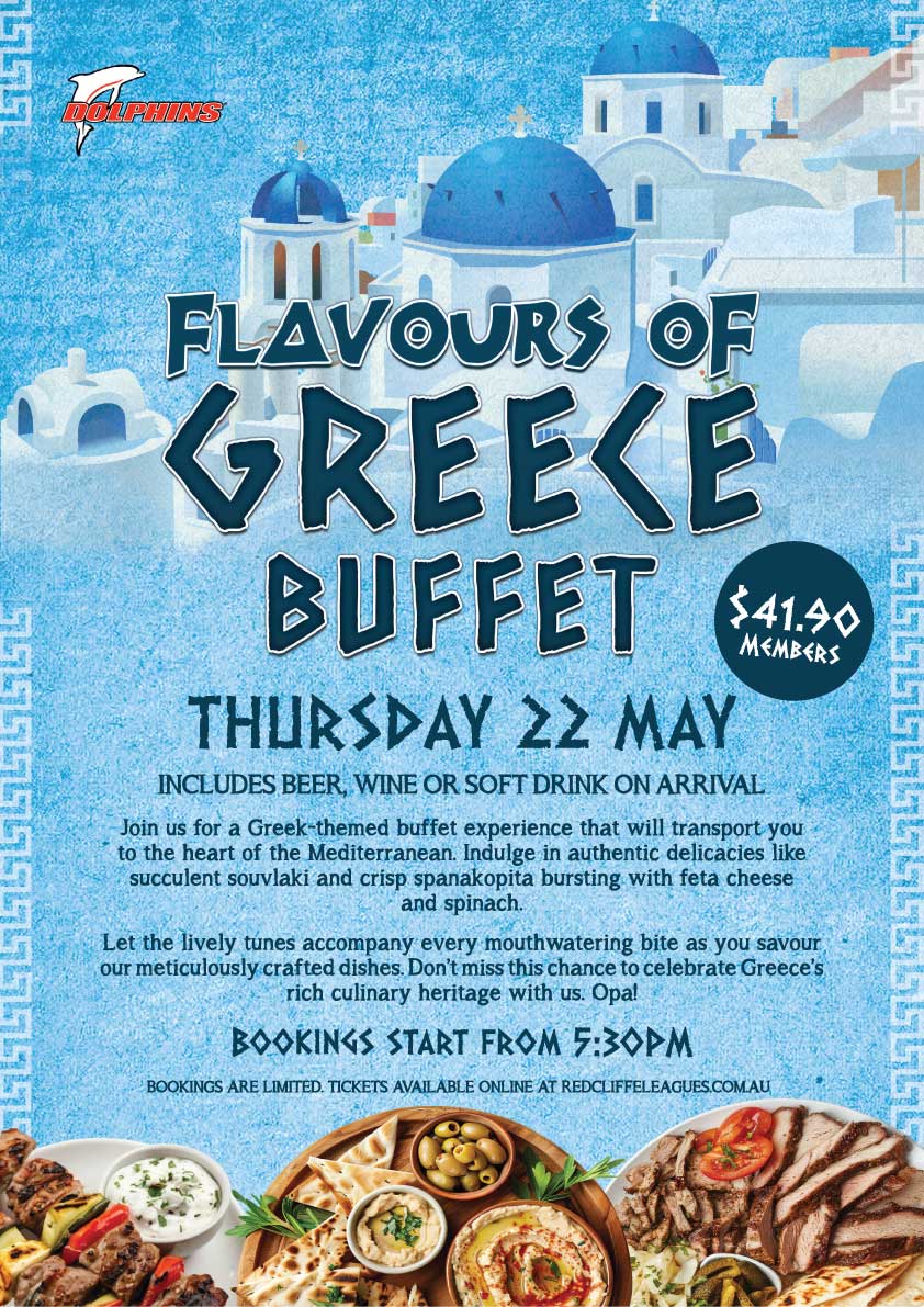 Flavours of Greece Greek Buffet at Redcliffe Leagues Club