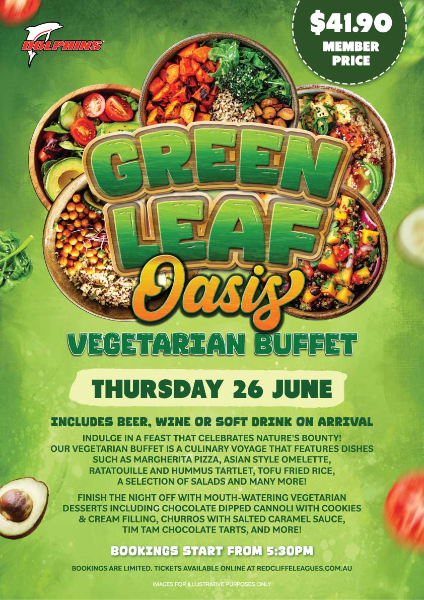 Green Leaf Oasis Veggie Buffet at Redcliffe Leagues Club