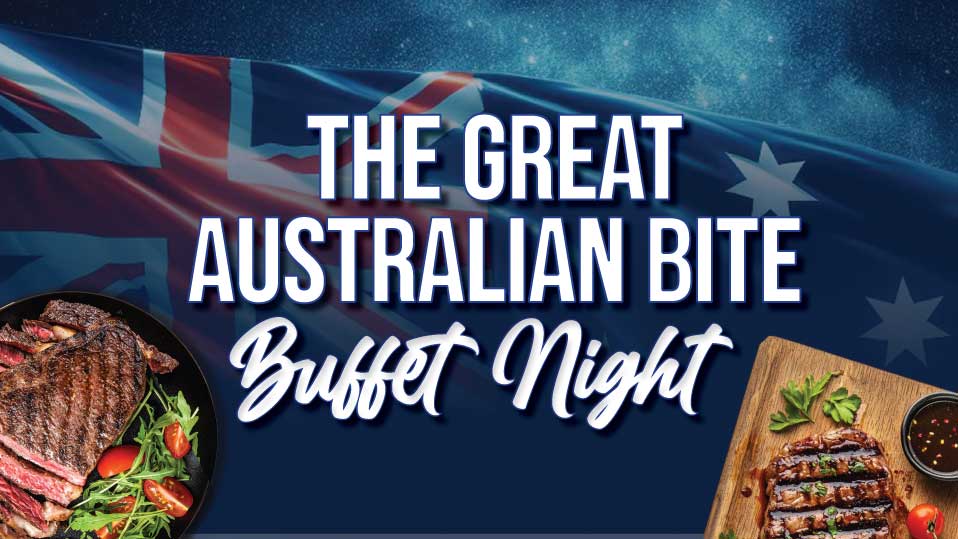 Great Australian Bite Buffet at Redcliffe Leagues Club