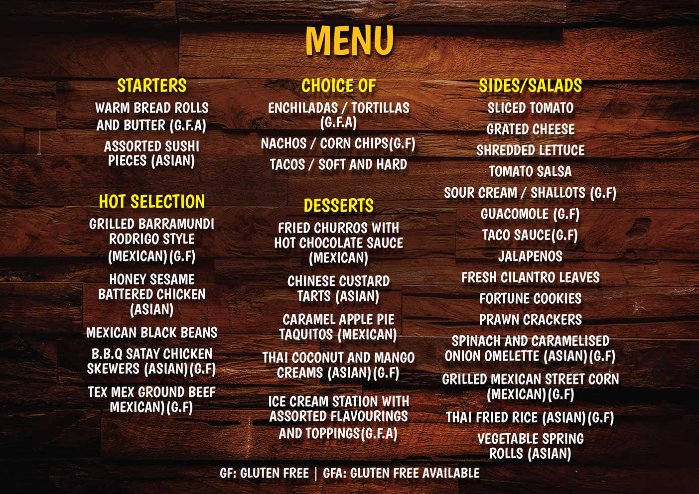 Street Eats - Asian x Mexico Buffet