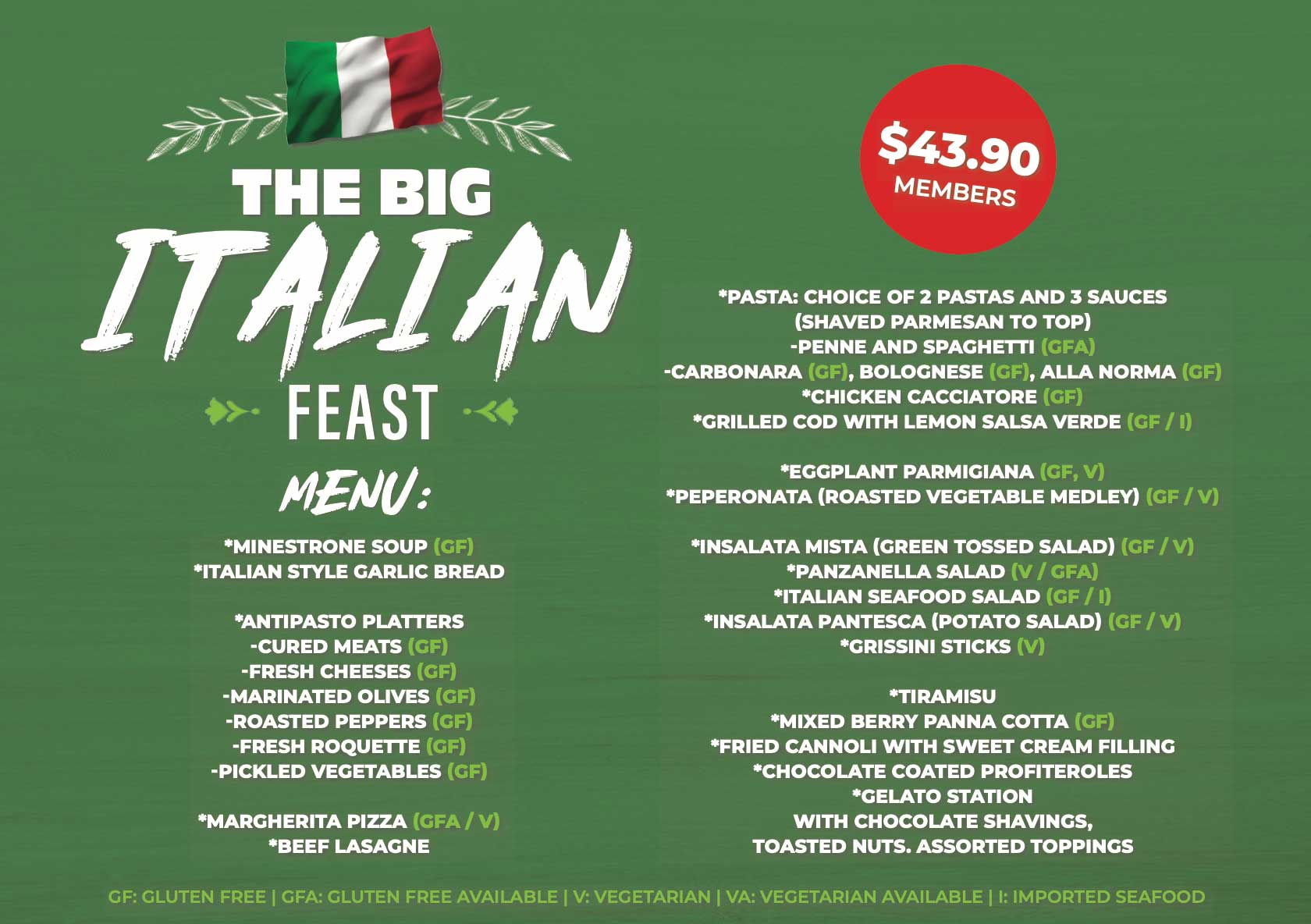 Italian Buffet Night